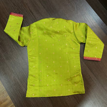 Load image into Gallery viewer, Lime Paithani Styled Kurta Pajama
