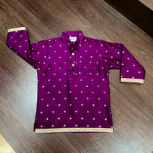 Load image into Gallery viewer, Wine Color Butti Modal Silk Kurta Pajama
